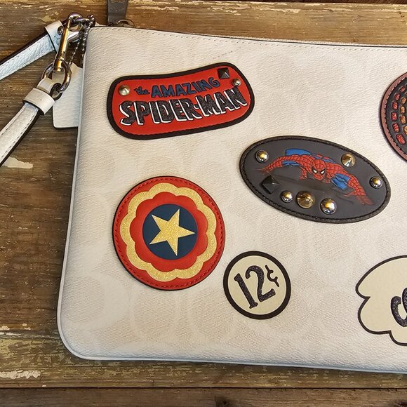 Large Coach Spiderman wristlet - Picture 3 of 10